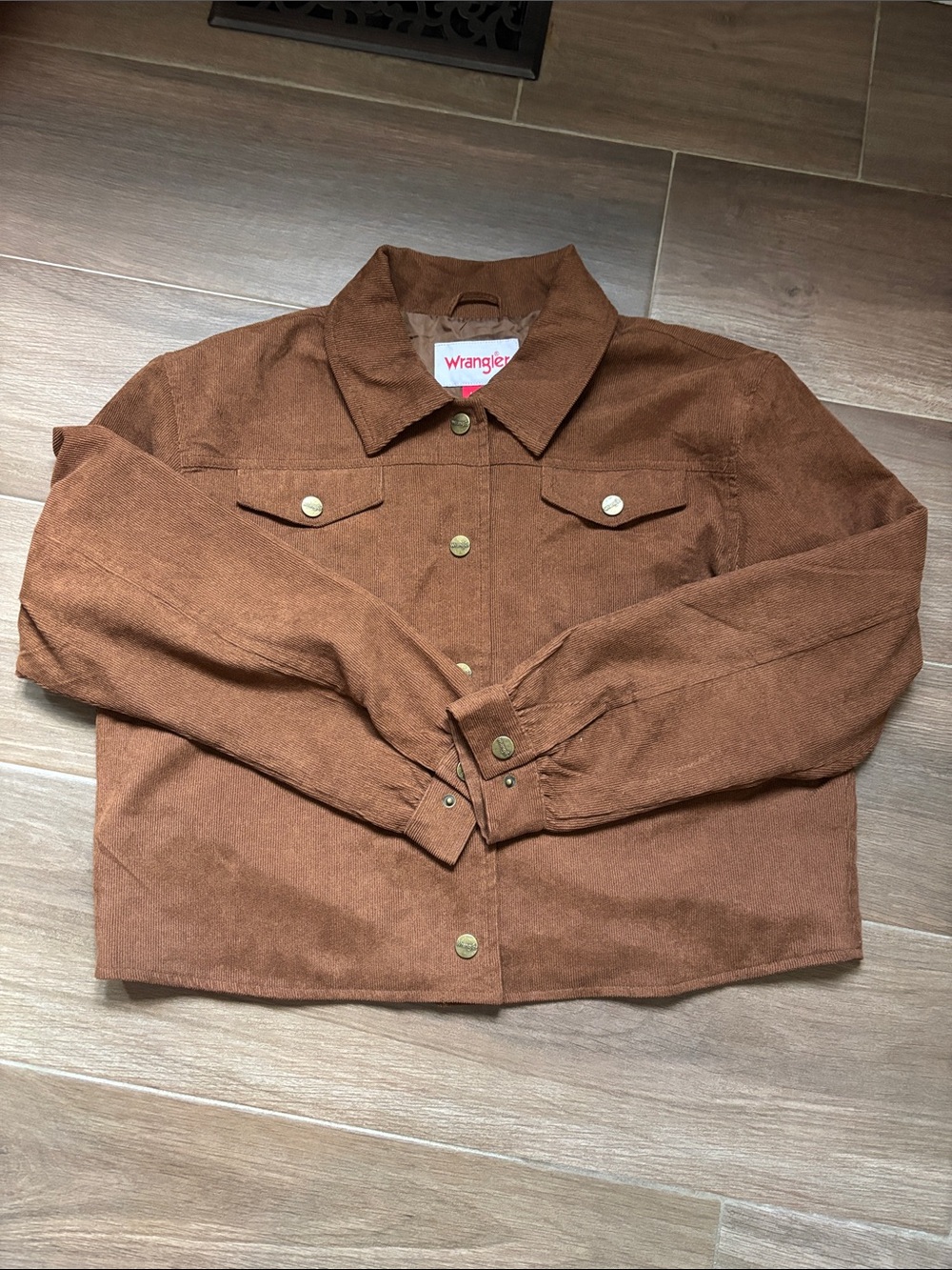 Wrangler Brown Button Up Jacket